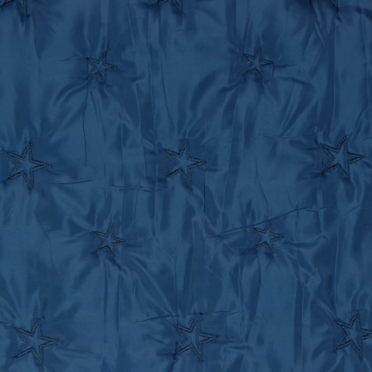 Gesteppter Jackenstoff Sterne Blau