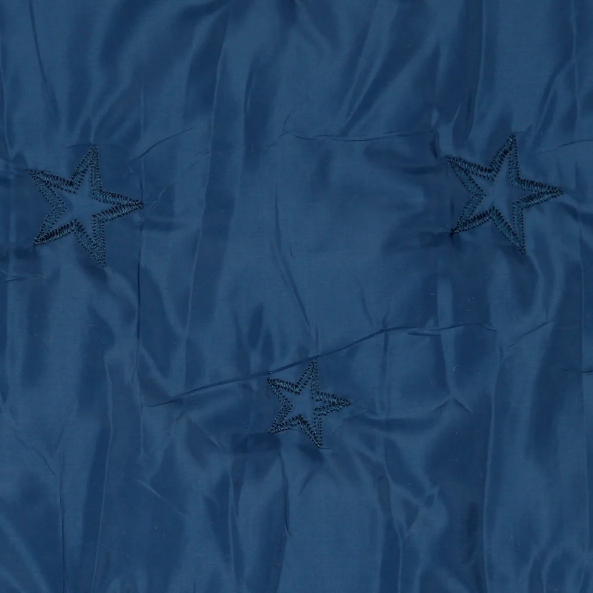 Gesteppter Jackenstoff Sterne Blau