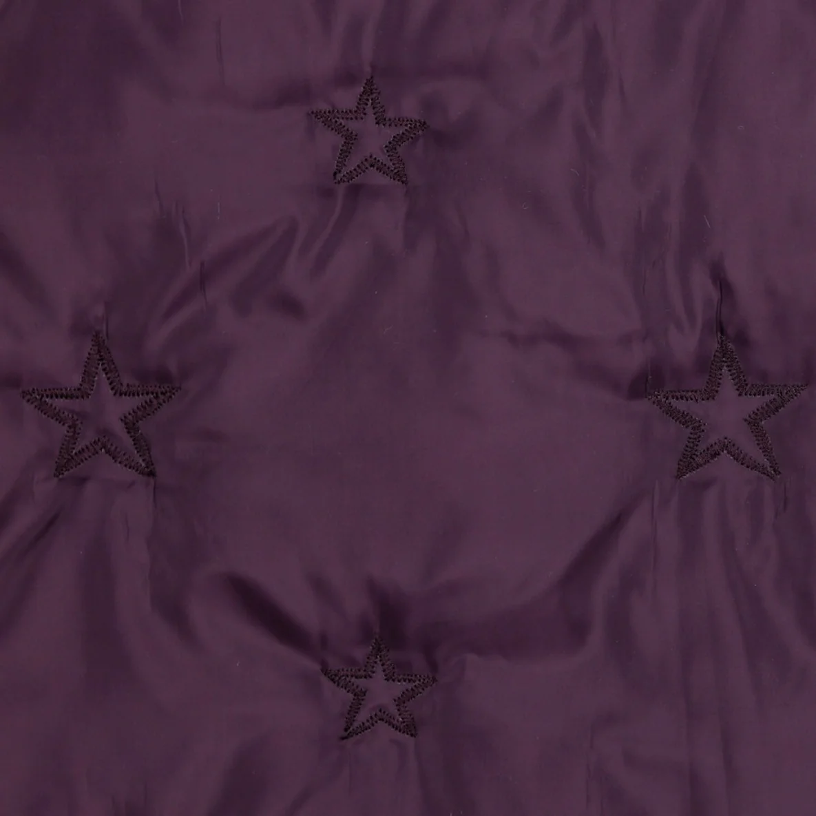 Gesteppter Jackenstoff Sterne Bordeaux