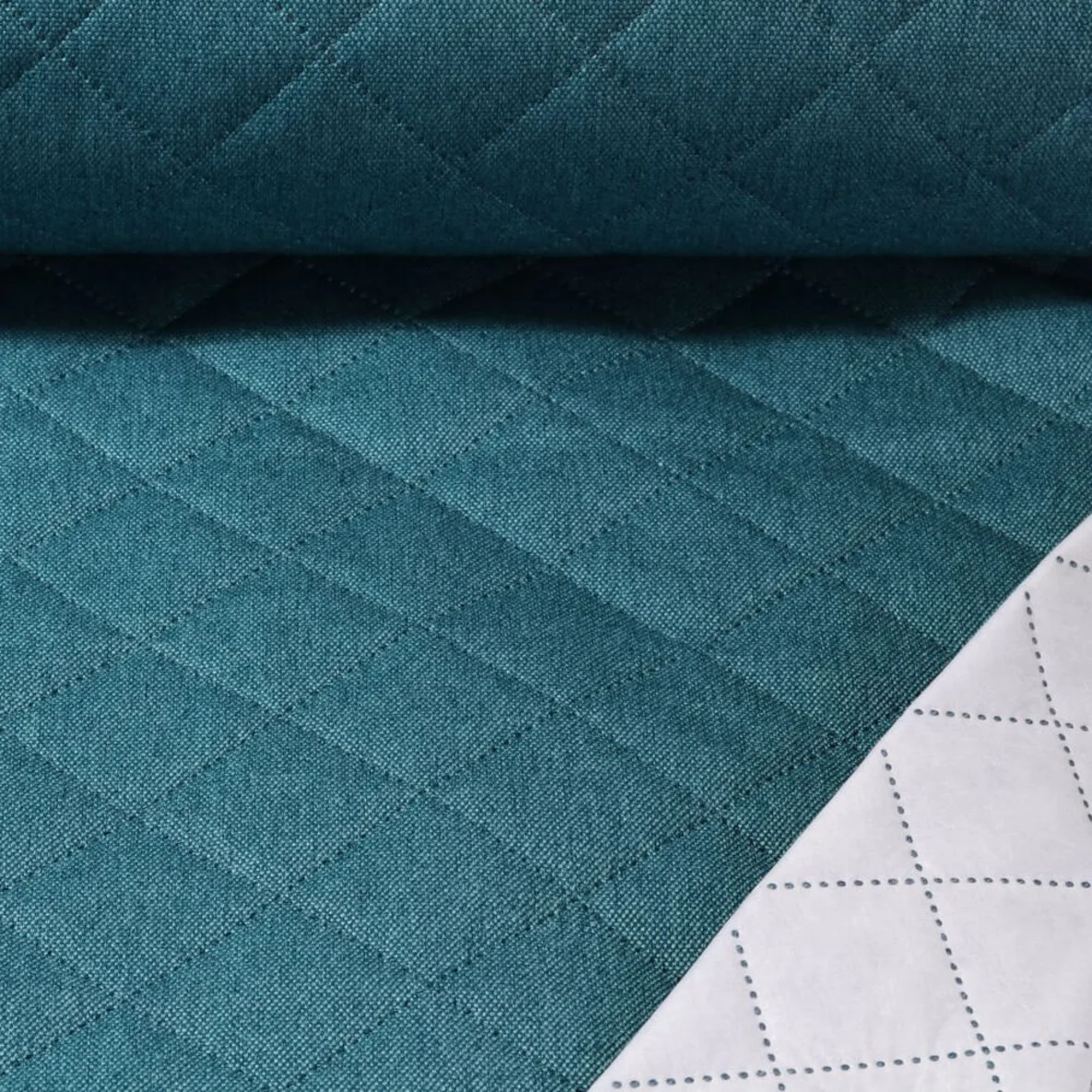 Gesteppter Jackenstoff Swafing "Sankt Petersburg" Petrol Melange 1747