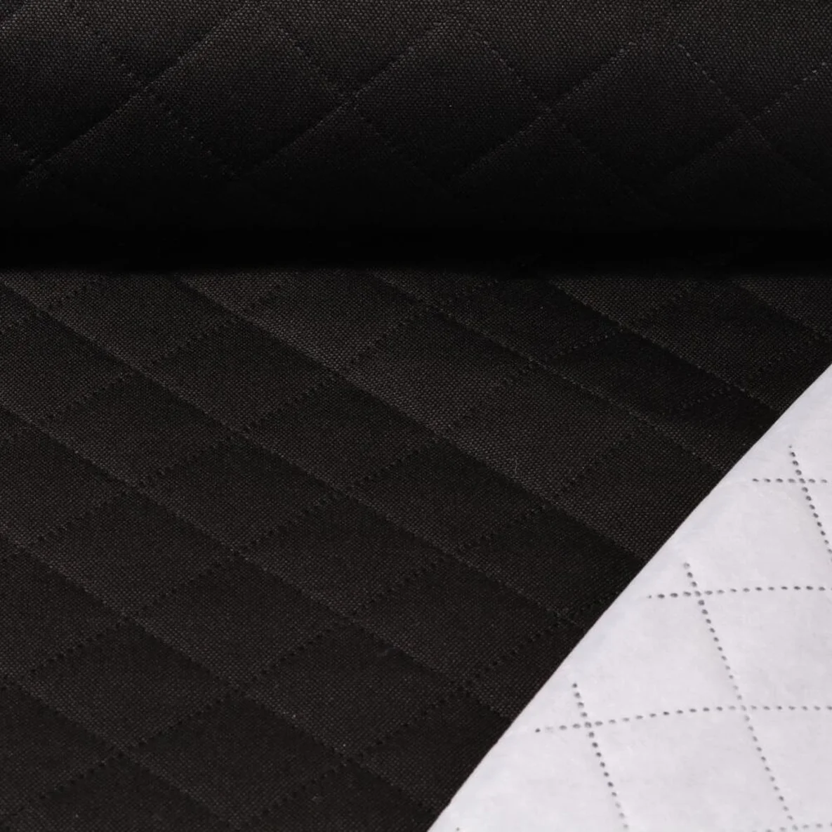 Gesteppter Jackenstoff Swafing "Sankt Petersburg" Uni Schwarz 299