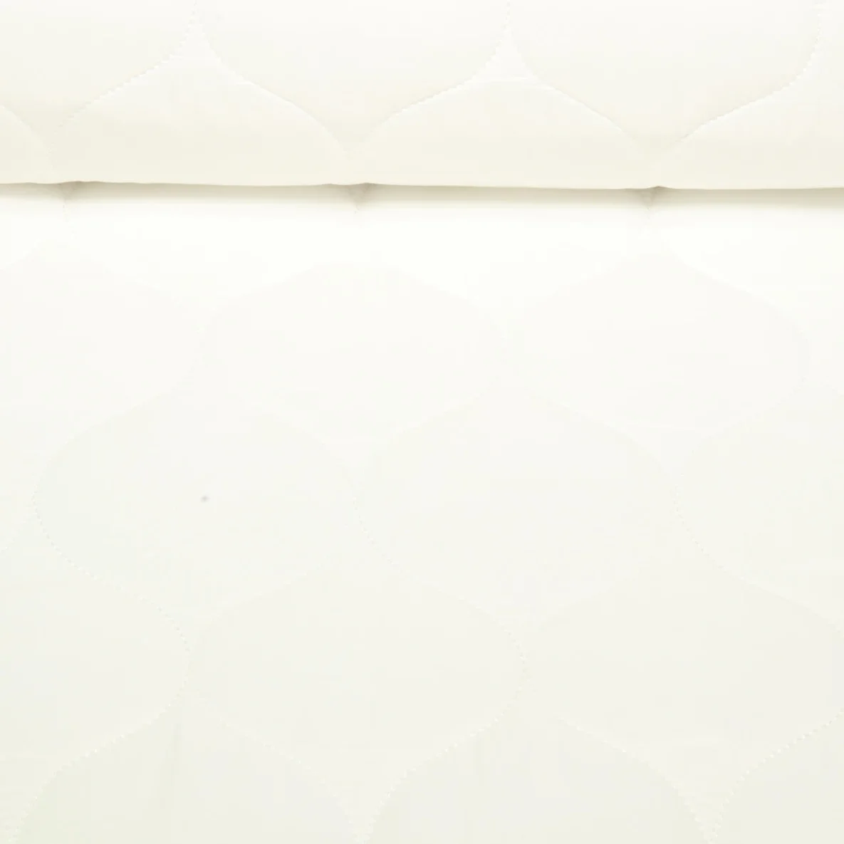 Gesteppter Jackenstoff - Weiß Wattiert