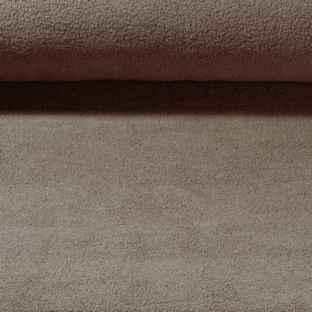 Glattes Teddyfleece "Matilda" Uni Taupe