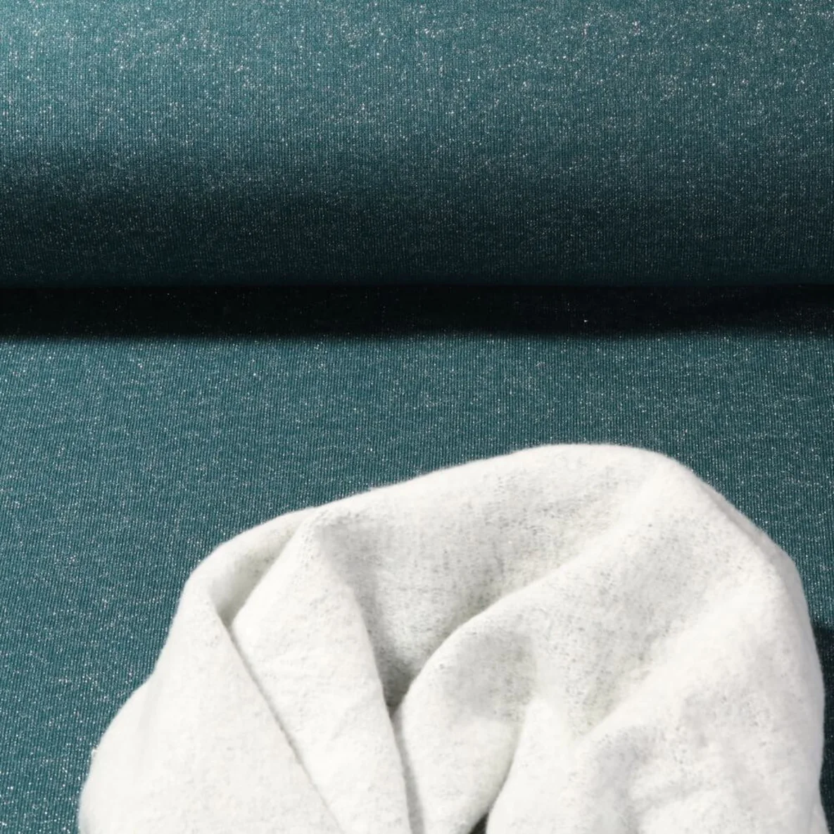 Glitzersweat "Emma" Petrol Melange