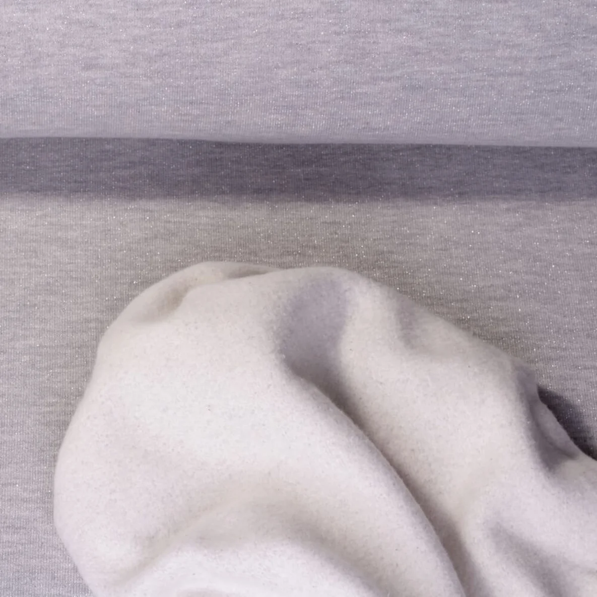 Glitzersweat "Emma" Silbergrau Melange