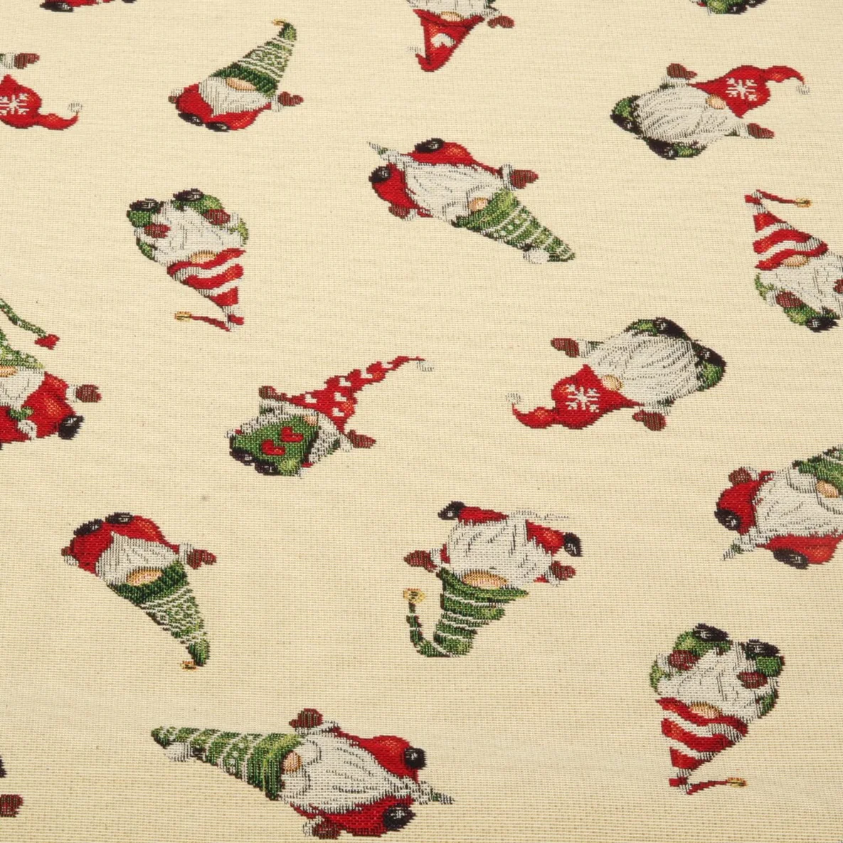 Gobelin-Canvas Weihnachtswichtel Beige 