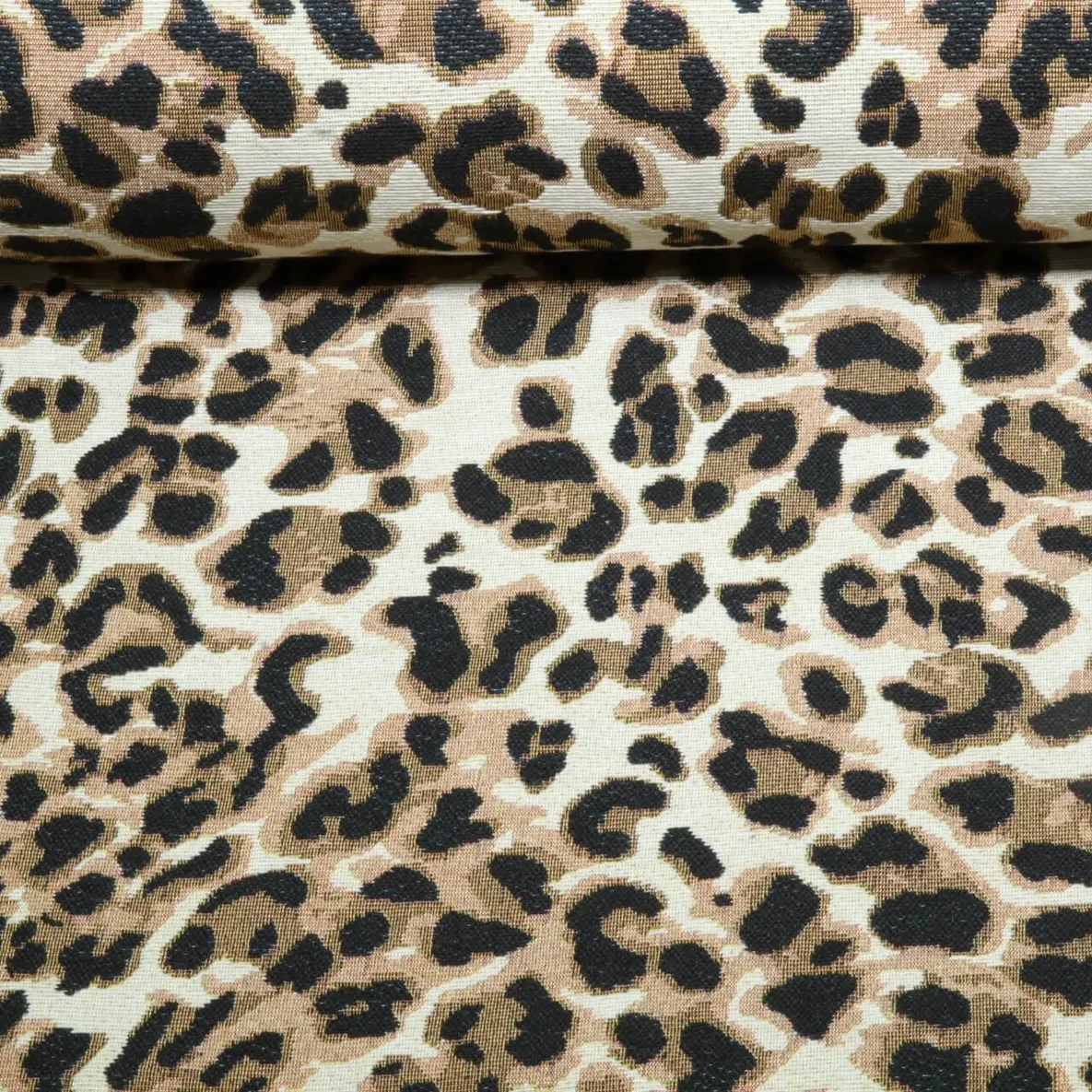 Gobelin Leo Beige Schwarz