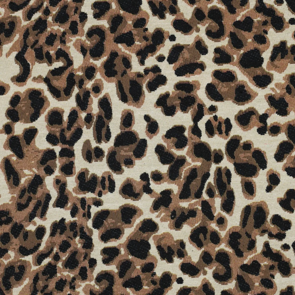 Gobelin Leo Beige Schwarz