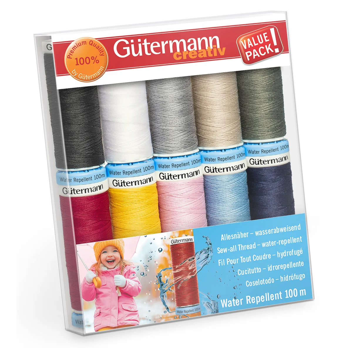 Gütermann Allesnäher Water Repellent Set 10x100m