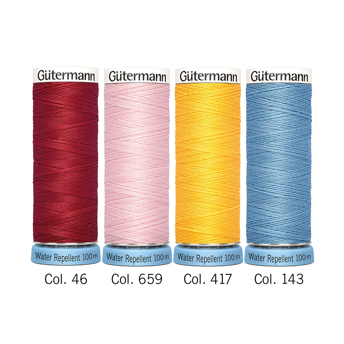 Gütermann Allesnäher Water Repellent Set Bunt 4x100m