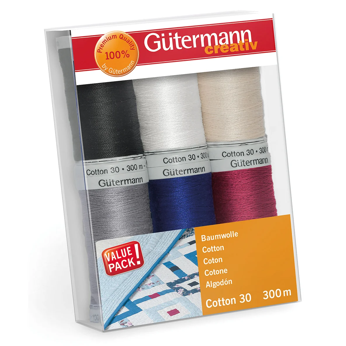 Gütermann Cotton-Set Neutral 6x300m