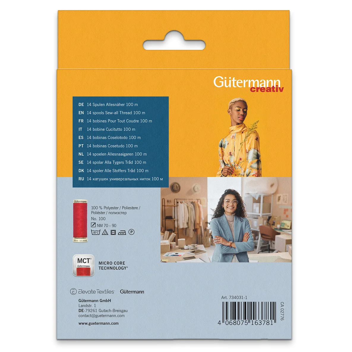 Gütermann Nähfaden-Set Allesnäher Fashion 14x100m