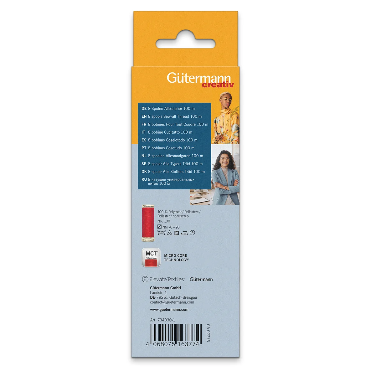 Gütermann Nähfaden-Set Allesnäher Fashion 8x100m