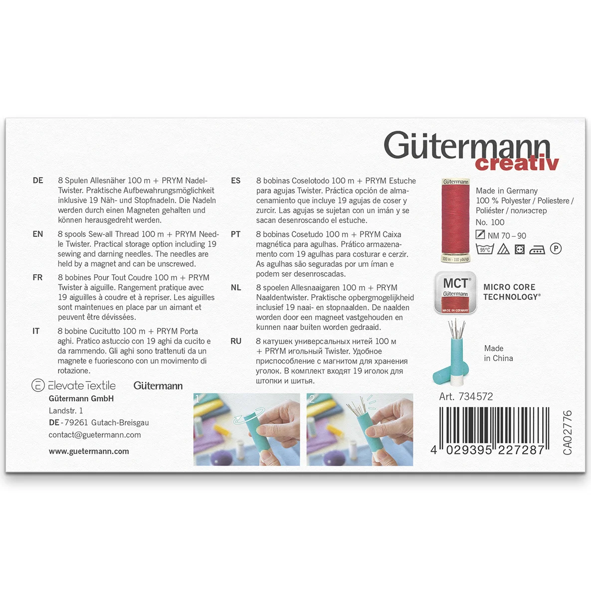 Gütermann Nähfaden-Set Allesnäher mit Twister