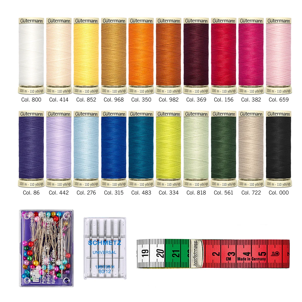 Gütermann Set Allesnäher Fashion Box 20x100m