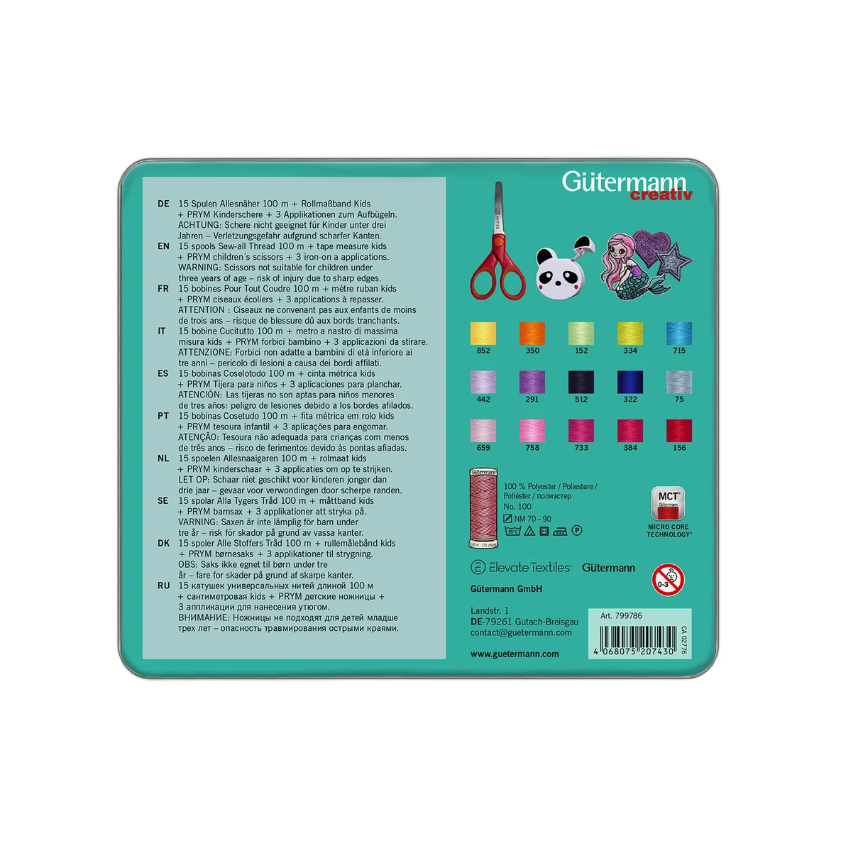 Gütermann Set Sewing Friends Collection Kids Starterset