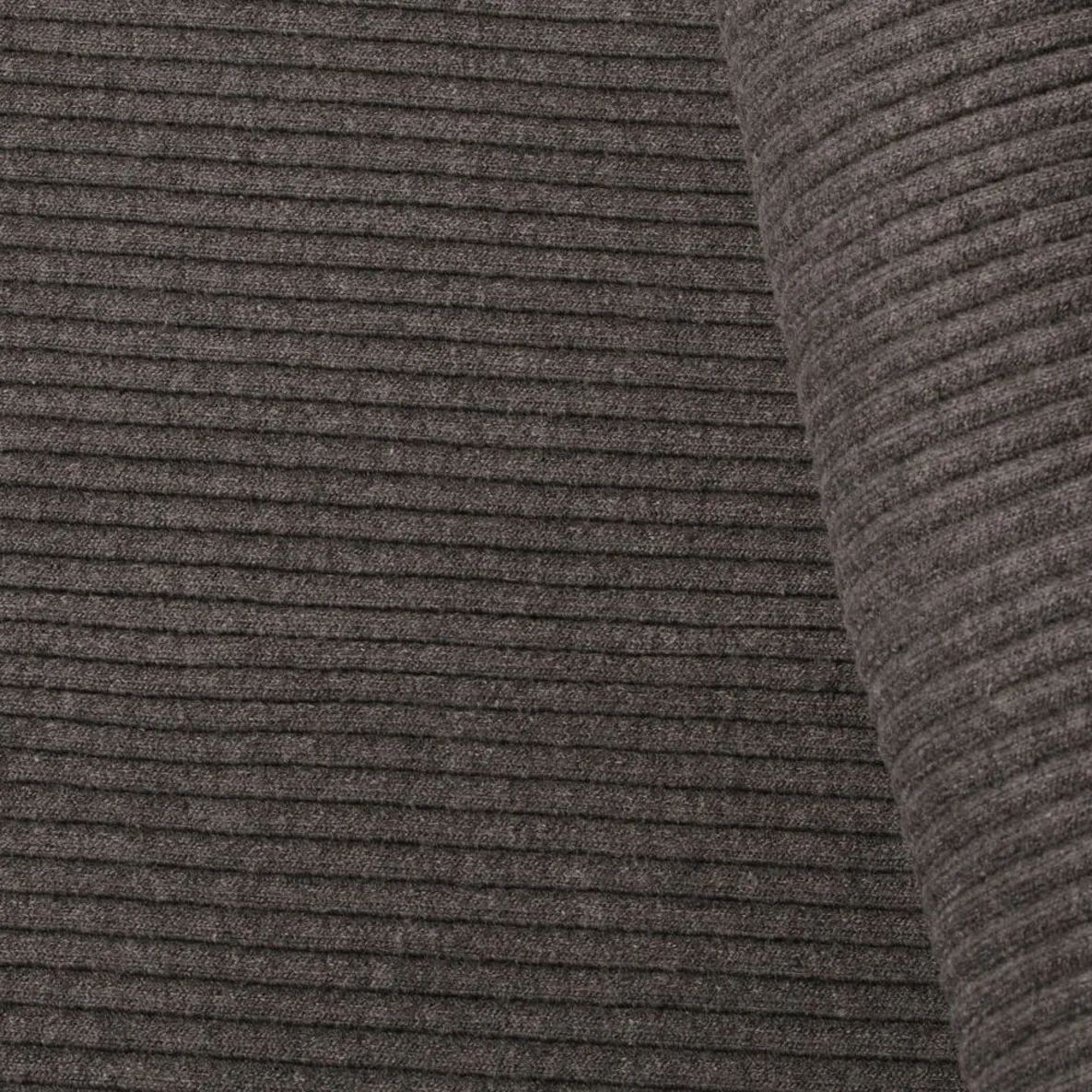 Heavy Rib Bündchen meliert "Paul" Dunkelgrau