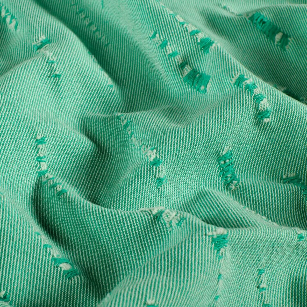 Hosenjeans Destroyed Uni Grasgrün