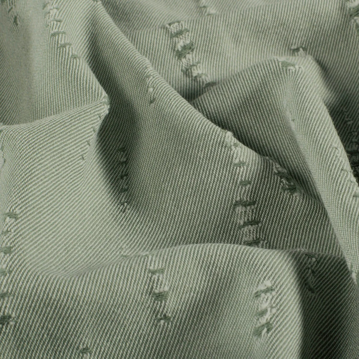 Hosenjeans Destroyed Uni Olivgrün