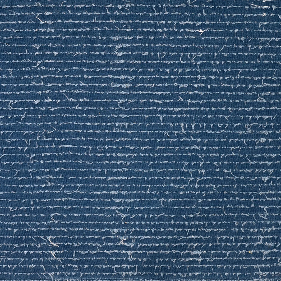 Hosenjeans Fransen Streifen Blau