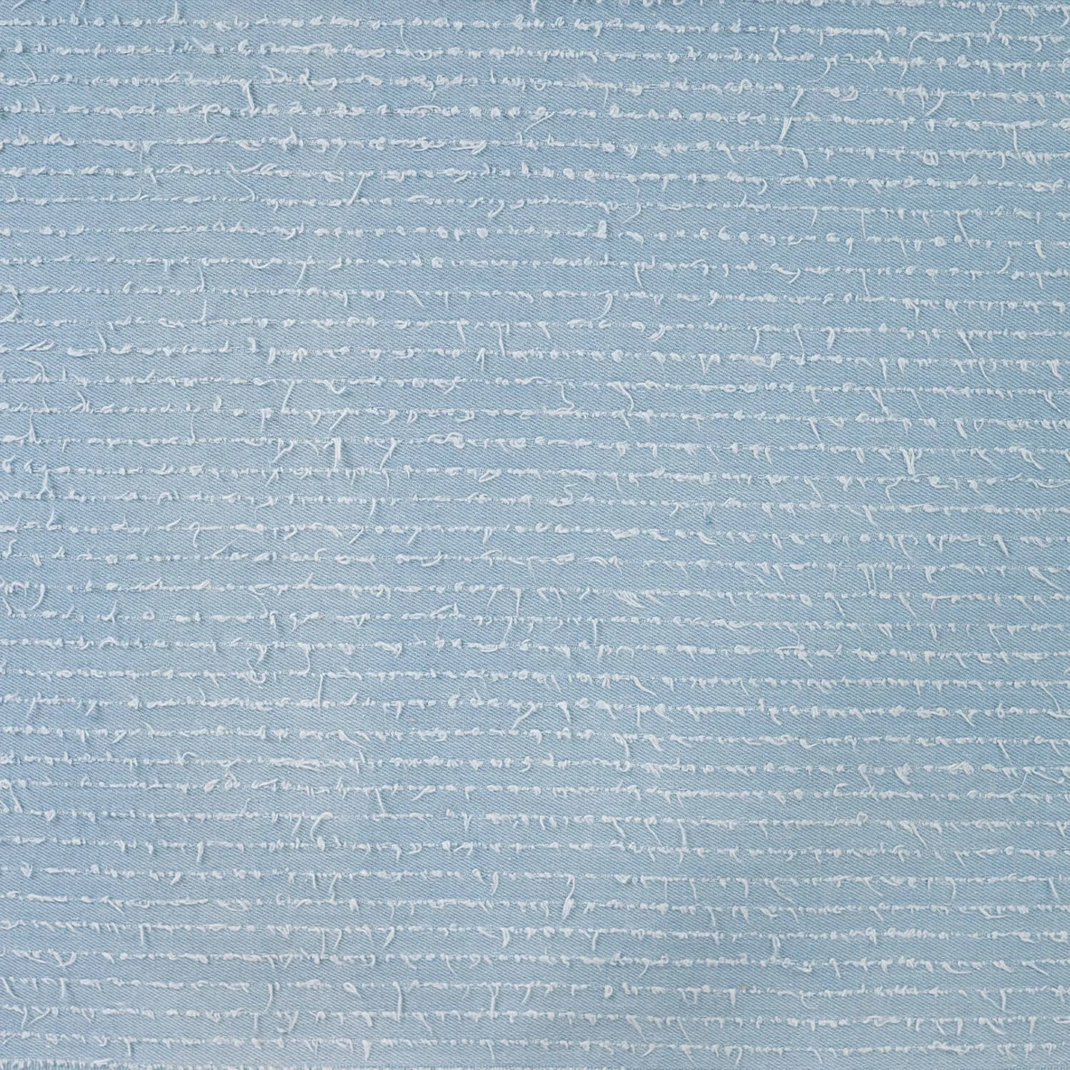 Hosenjeans Fransen Streifen Hellblau