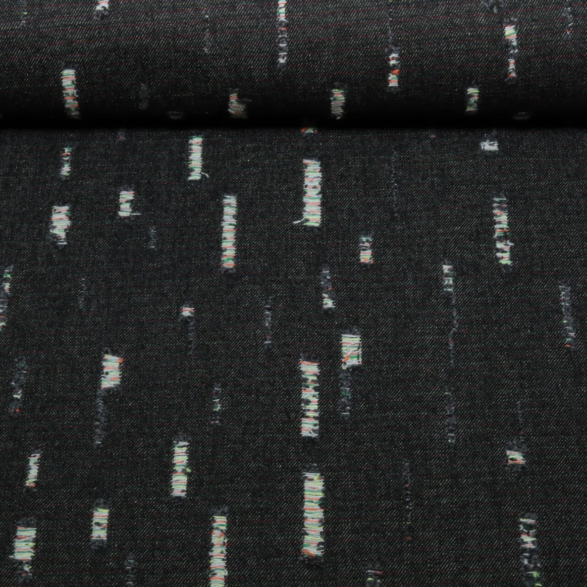 Hosenjeans Heavy Used Look Schwarz