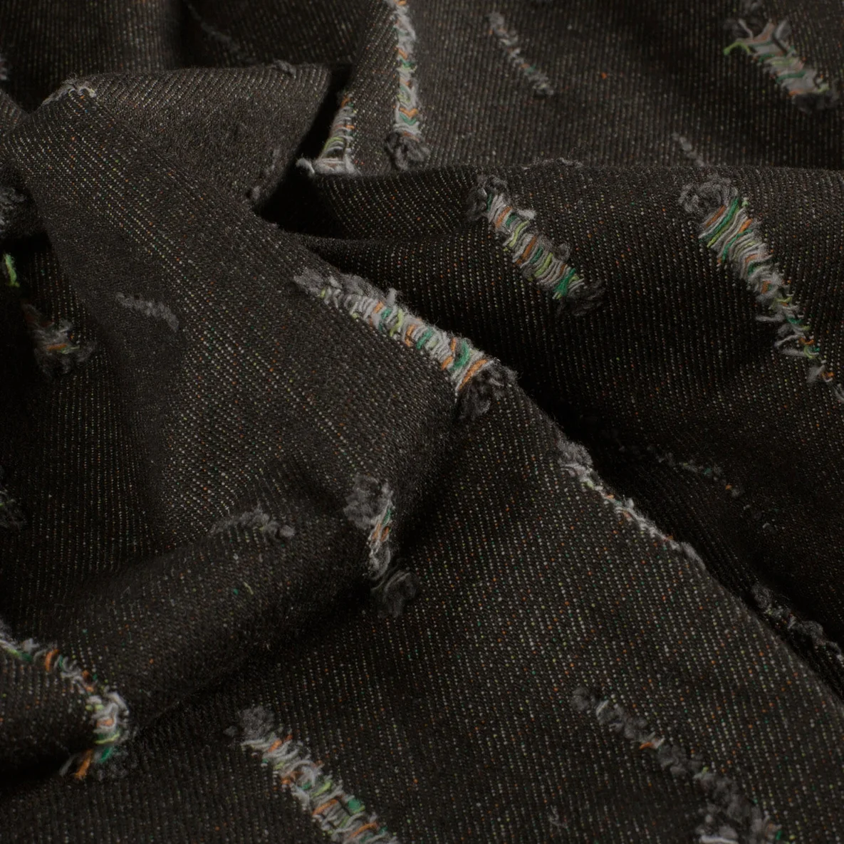 Hosenjeans Heavy Used Look Schwarz