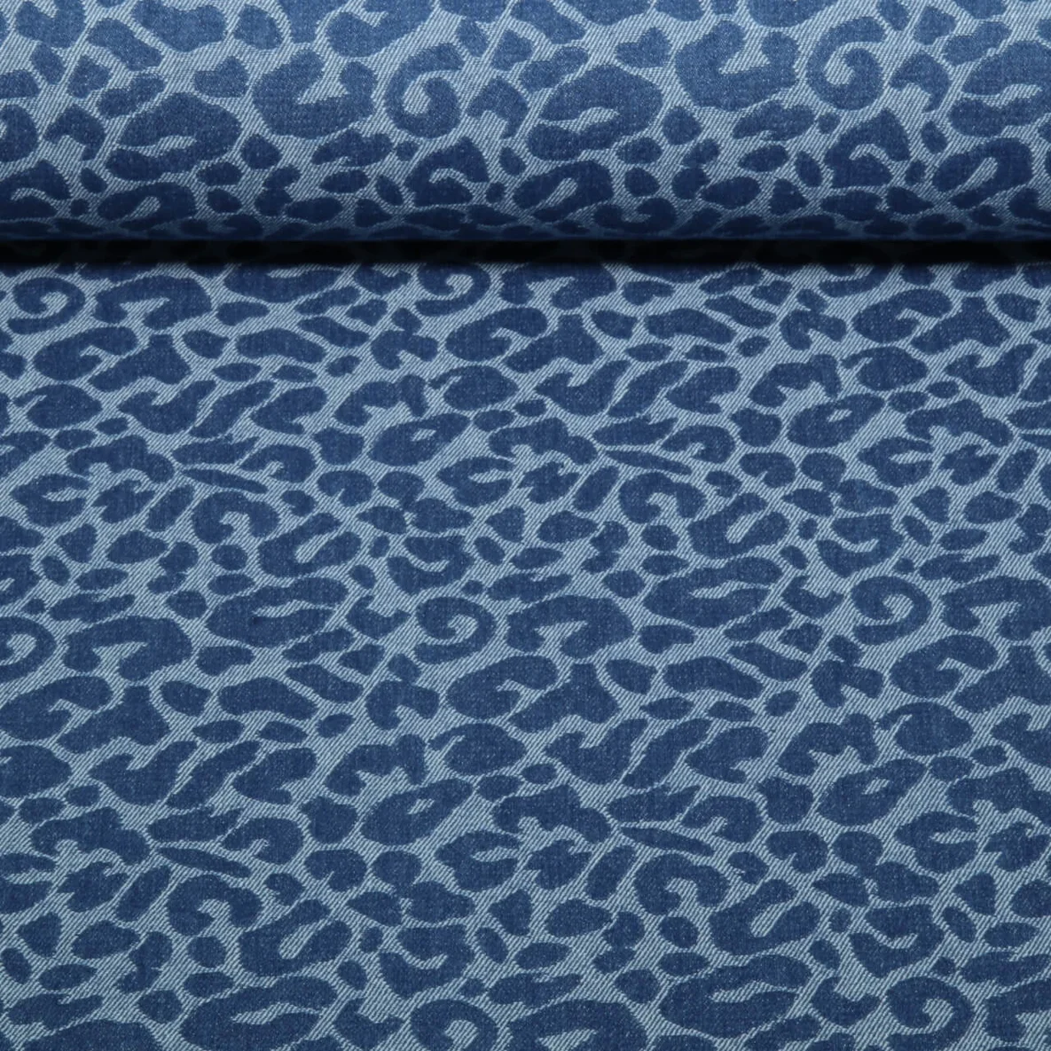 Hosenjeans Jacquard Leo Mittelblau