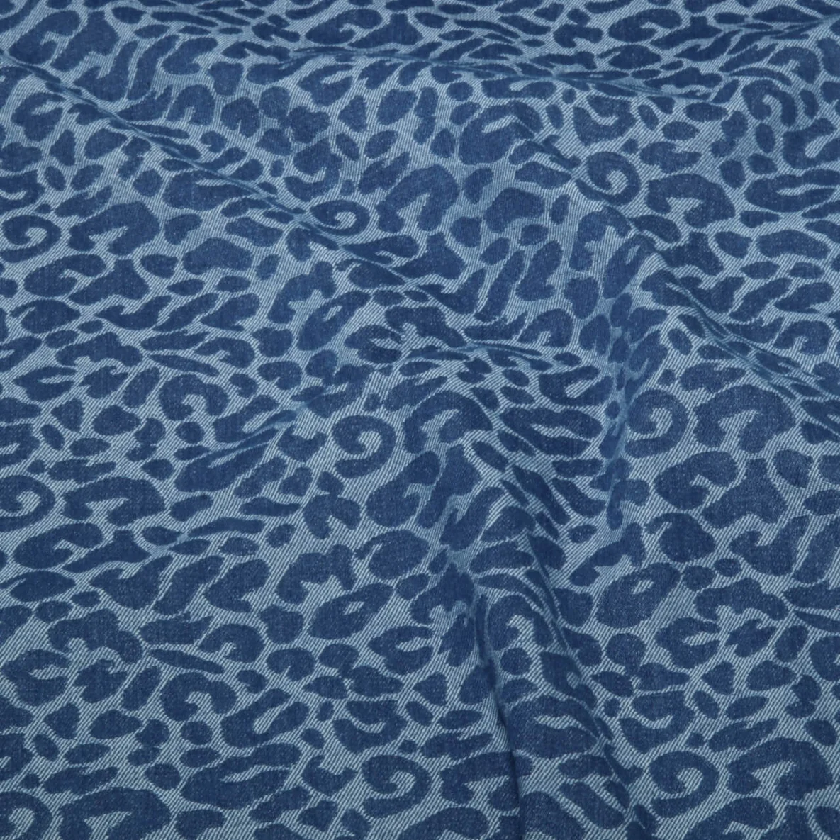 Hosenjeans Jacquard Leo Mittelblau