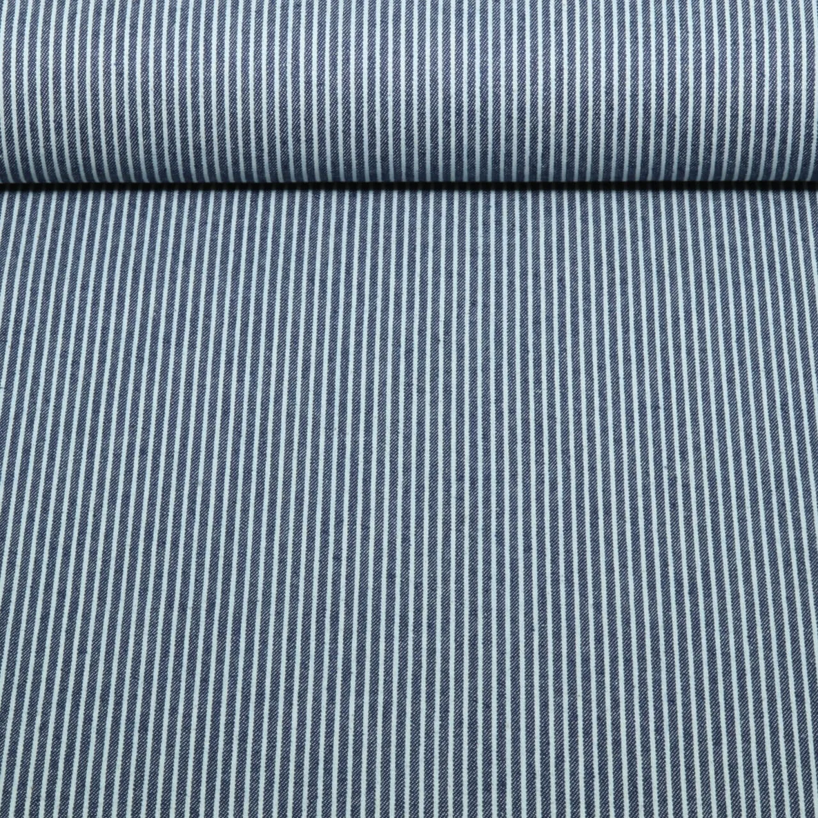 Hosenjeans Streifen Dunkelblau Weiß