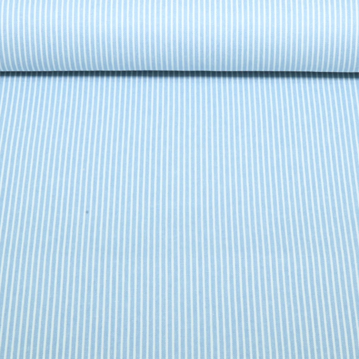 Hosenjeans Streifen Hellblau Weiß