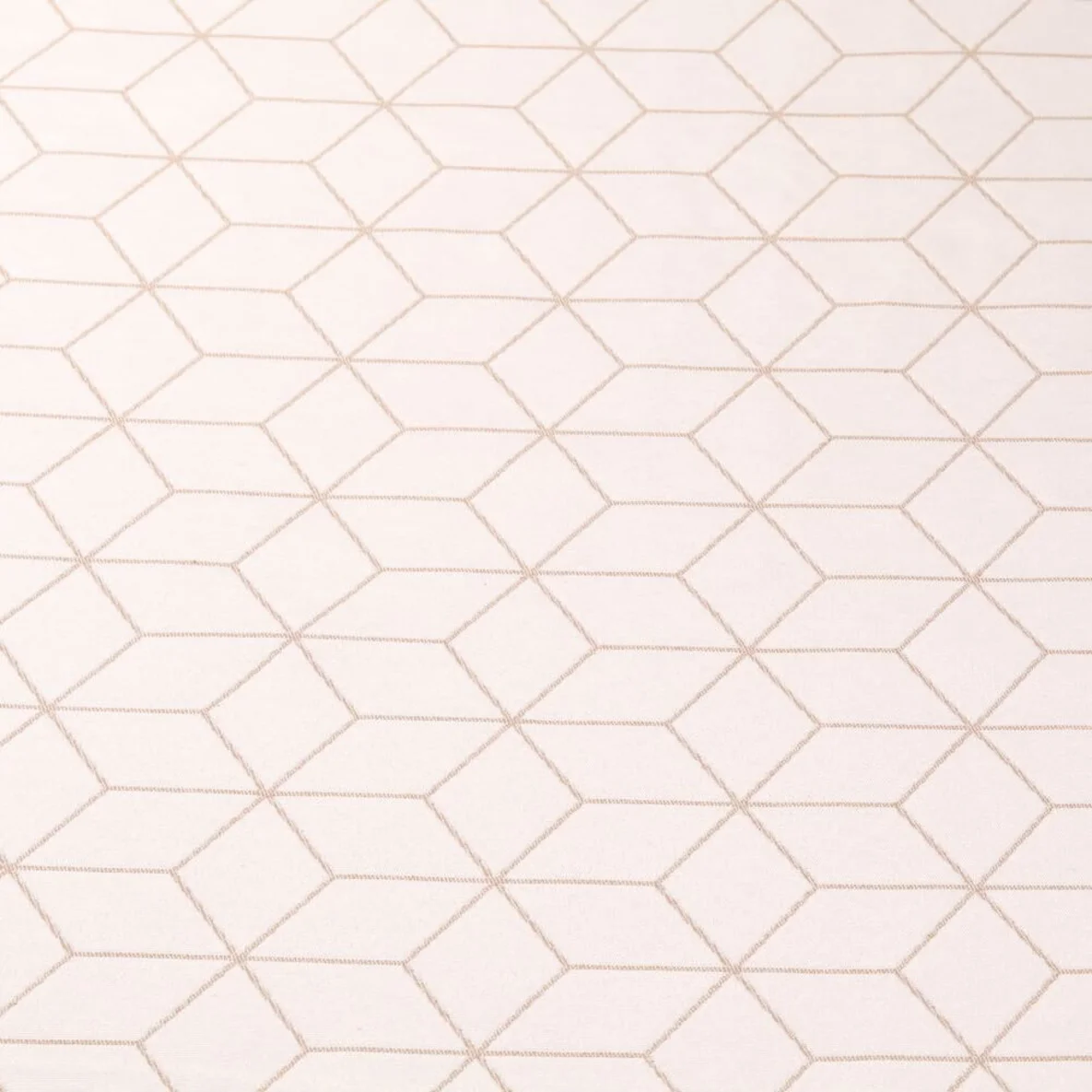Jacquard Canvas Geo Muster Sand Ecru