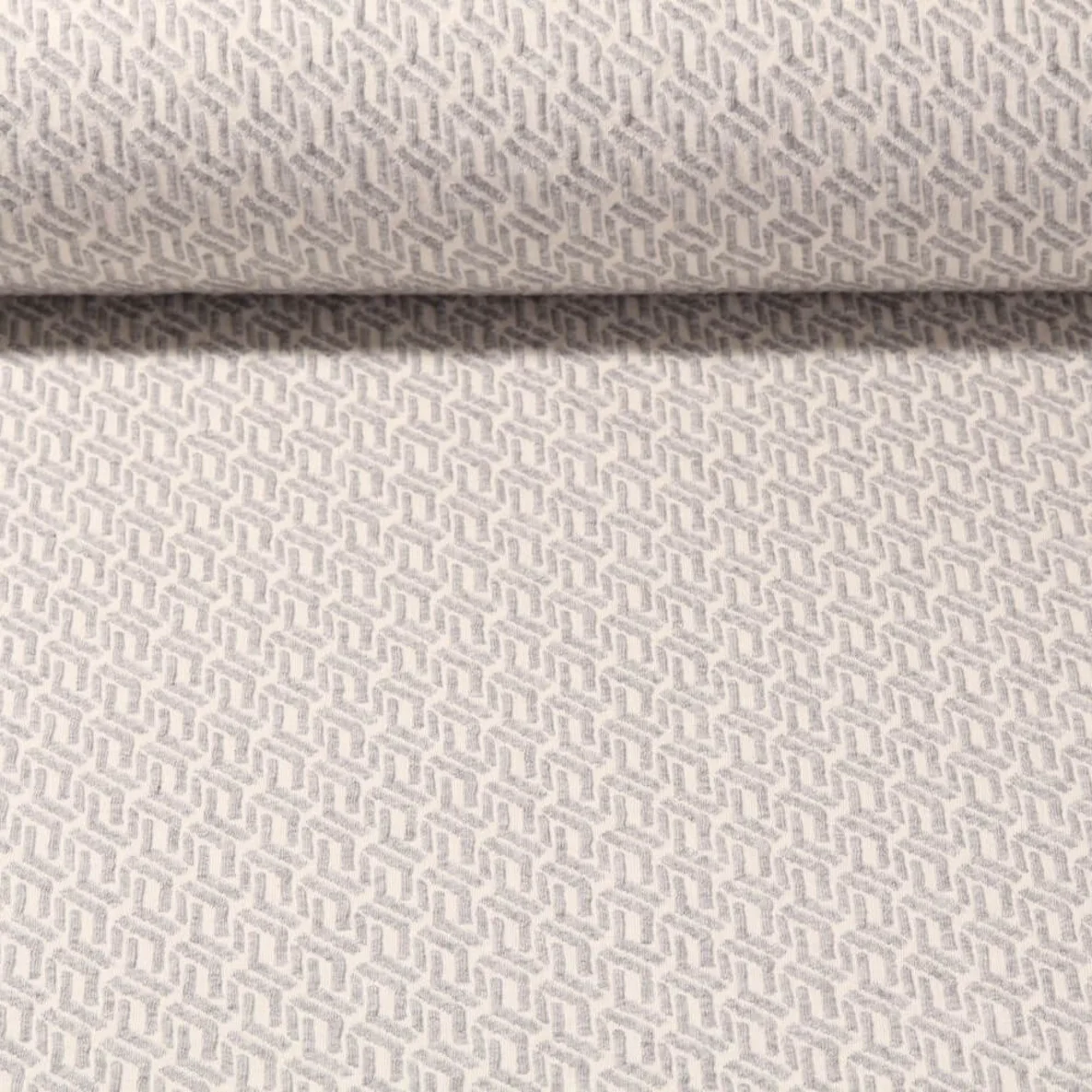 Jacquard Jersey "All In One" Grau