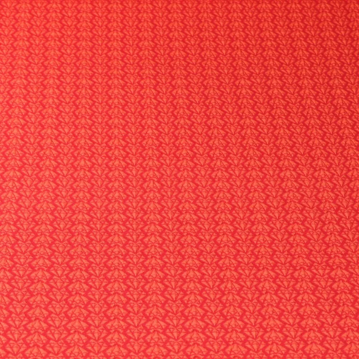 Jacquard Jersey "Diamonds Knit" Orange