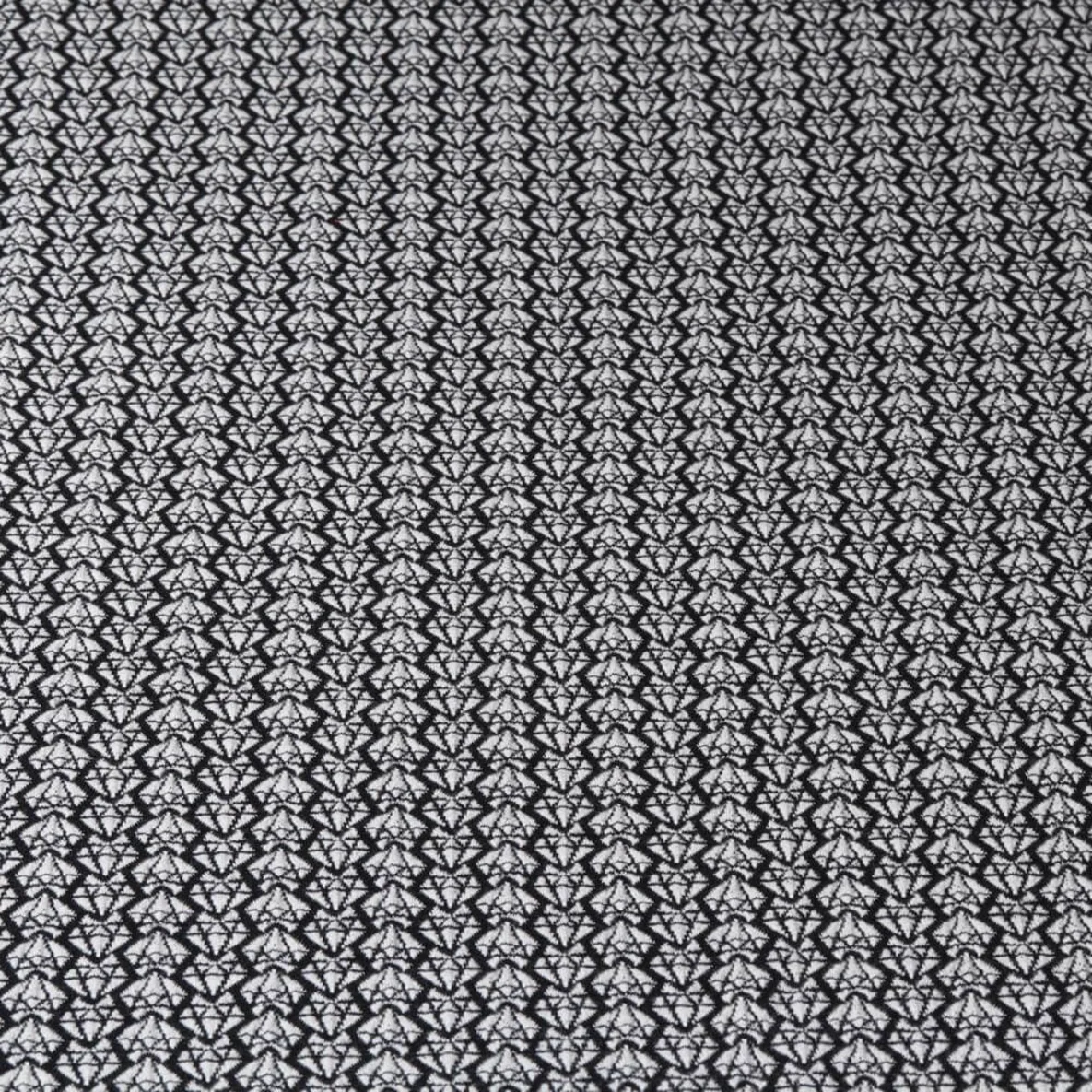 Jacquard Jersey "Diamonds Knit" Weiß