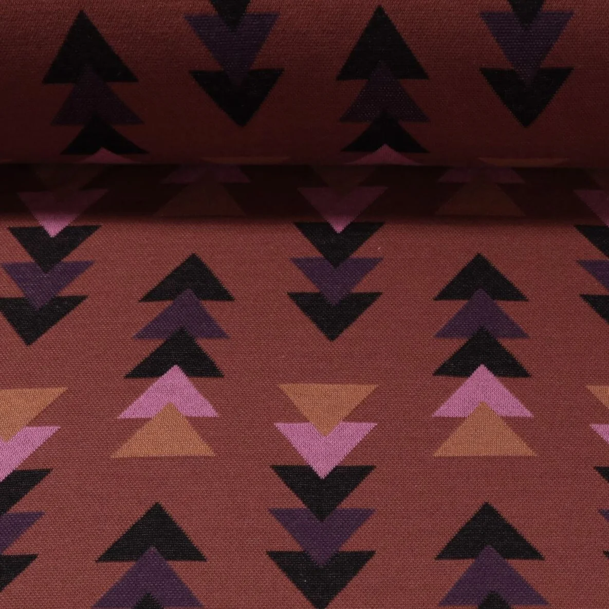 Jacquard Jersey "Fast Forward" Braun