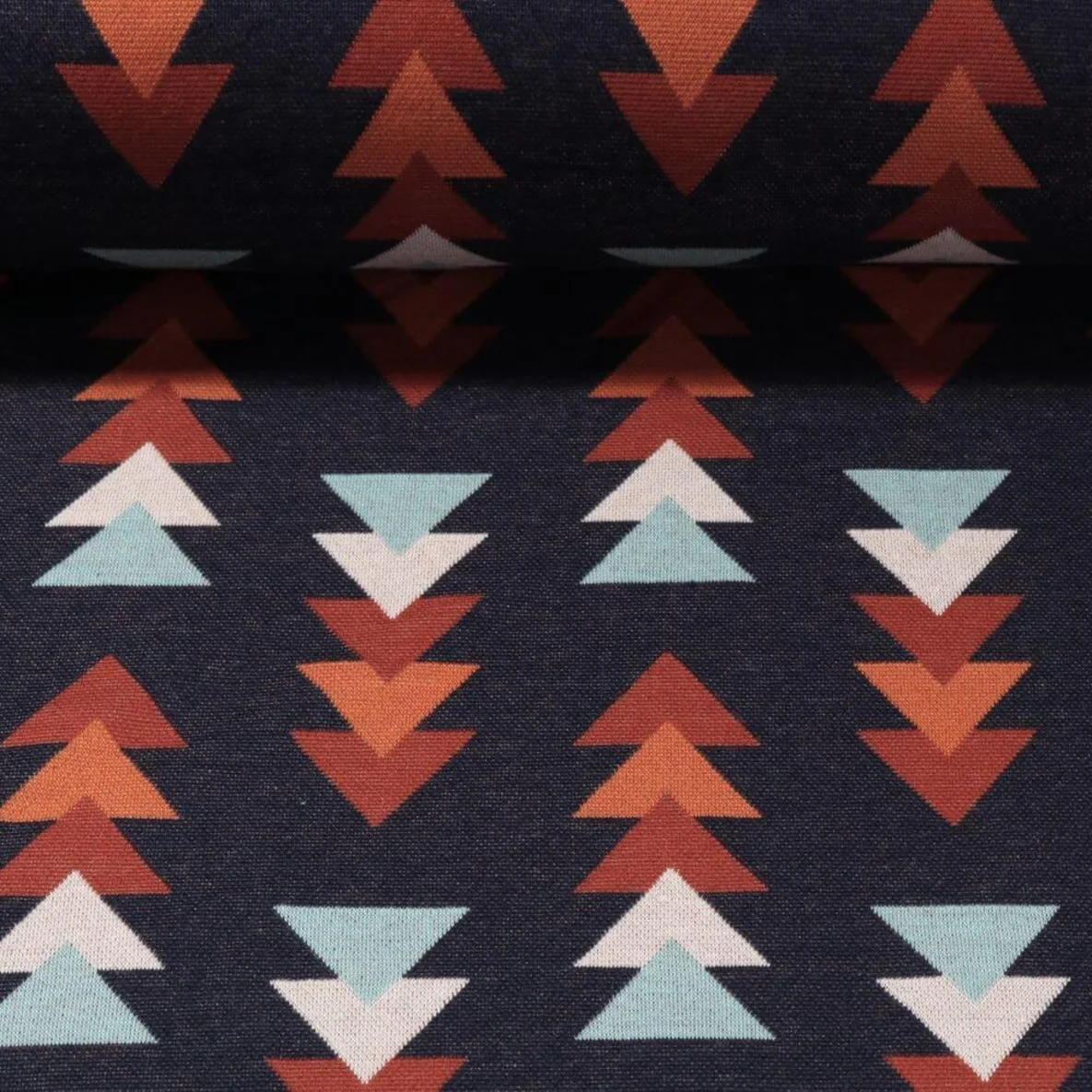 Jacquard Jersey "Fast Forward" Navy