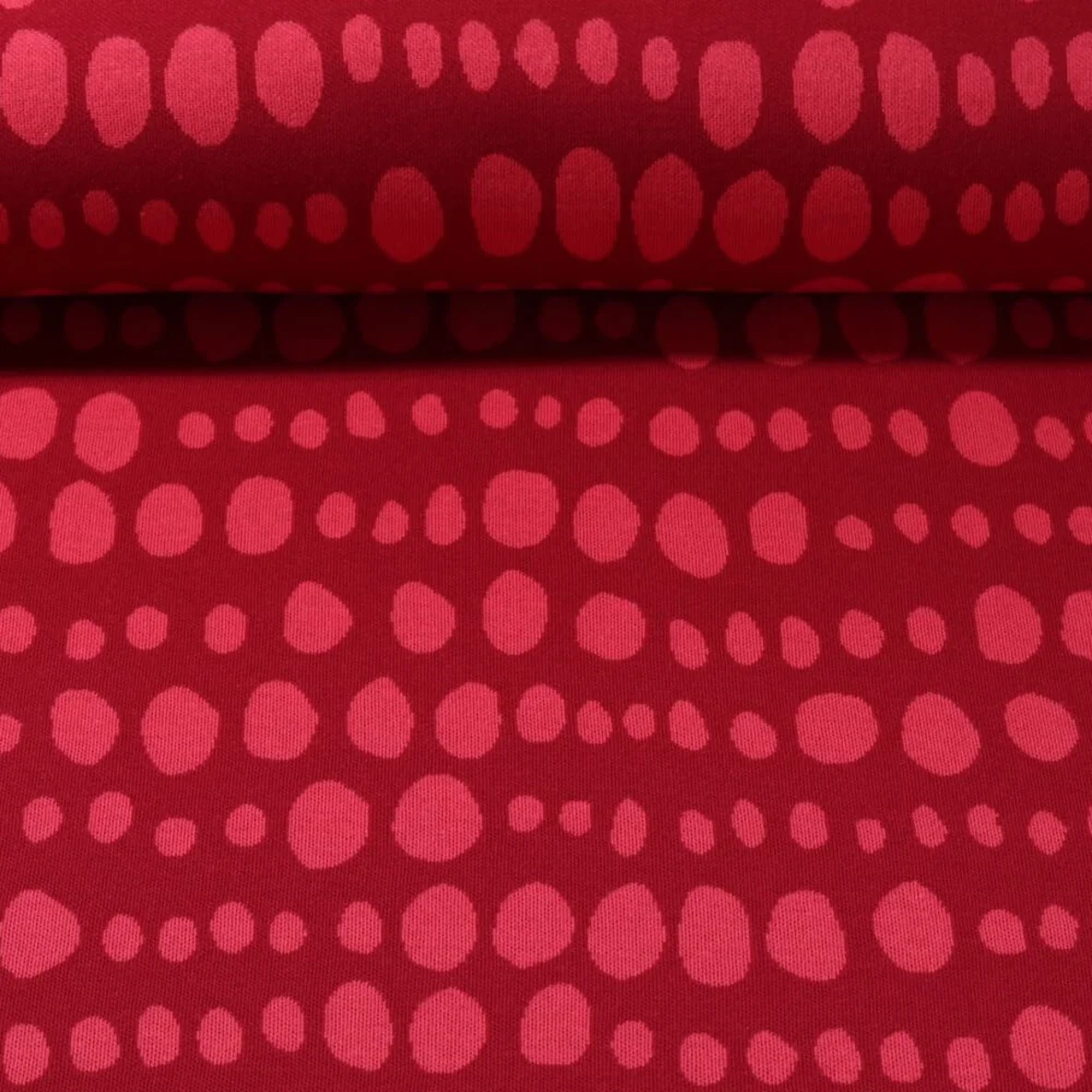 Jacquard Jersey "Forever" Beere