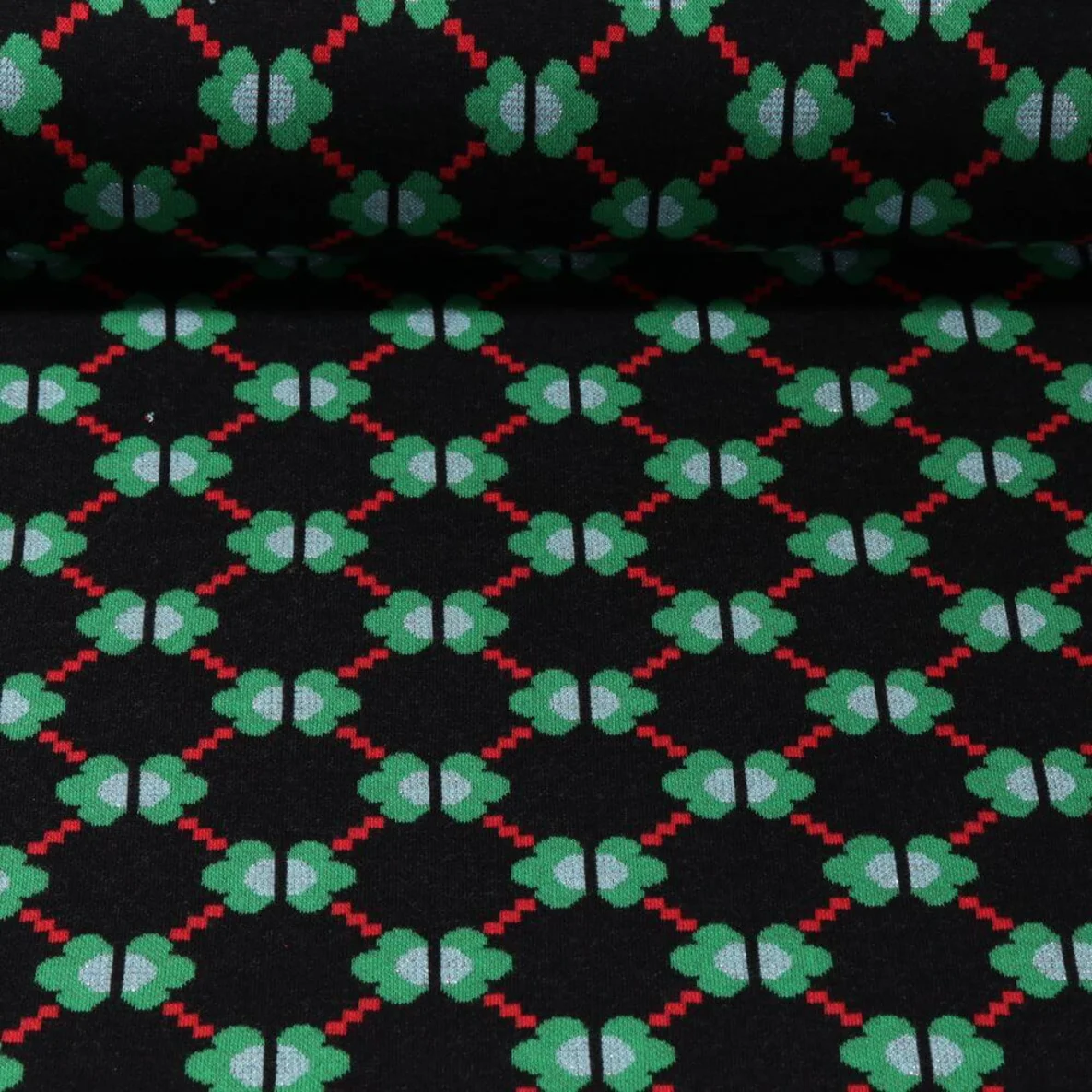 Jacquard Jersey "Like Me" Schwarz