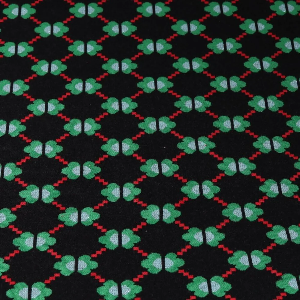 Jacquard Jersey "Like Me" Schwarz