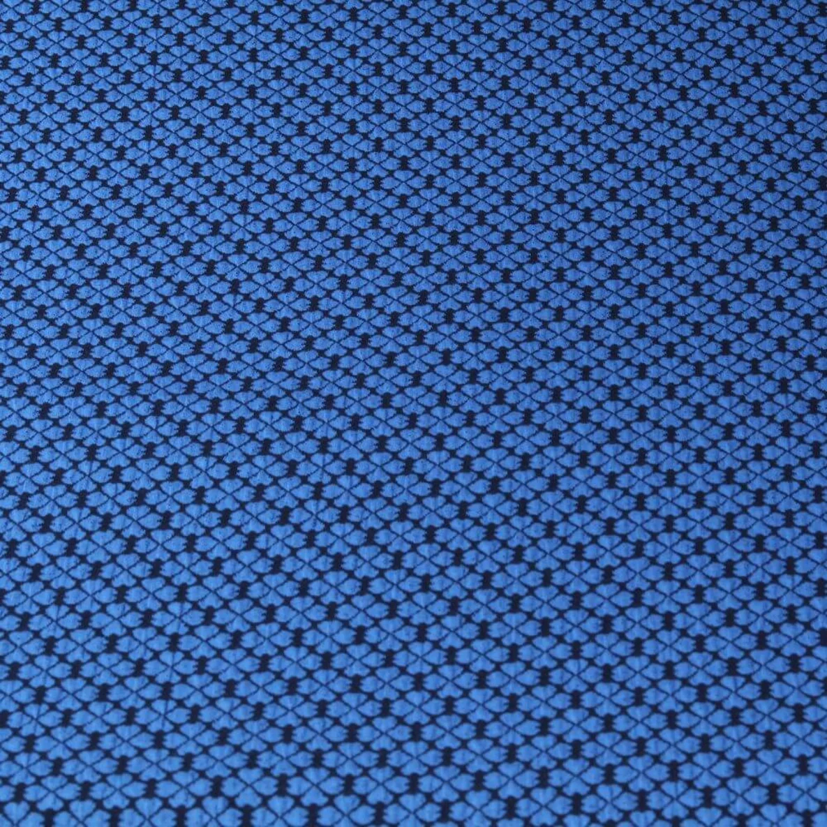Jacquard Jersey "Lucky Knit" Blau