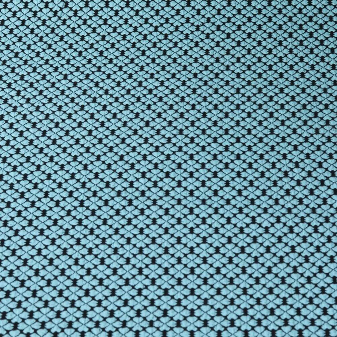 Jacquard Jersey "Lucky Knit" Türkis