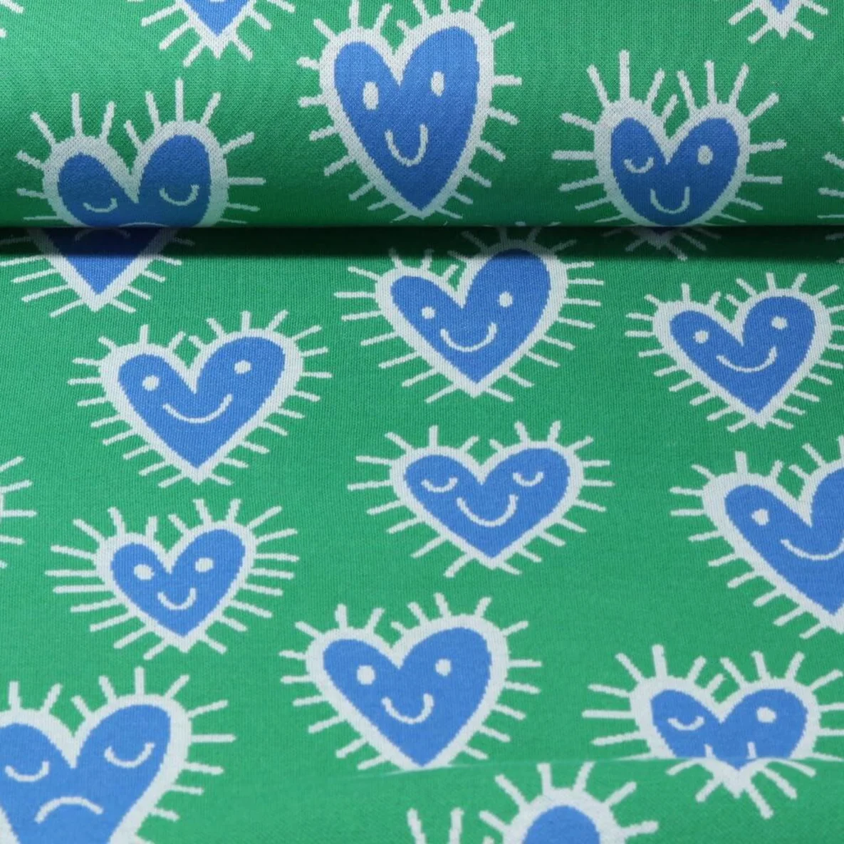 Jacquard Jersey "Mood" Grün
