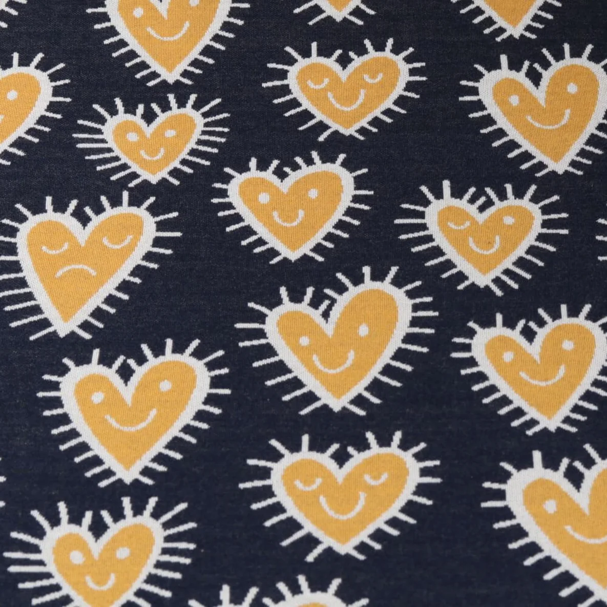 Jacquard Jersey "Mood" Navy