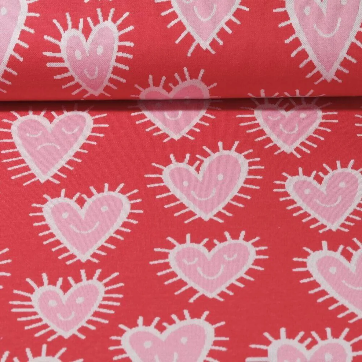 Jacquard Jersey "Mood" Rot