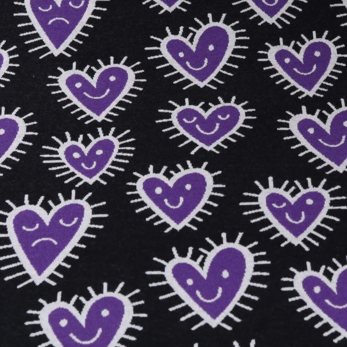 Jacquard Jersey "Mood" Schwarz