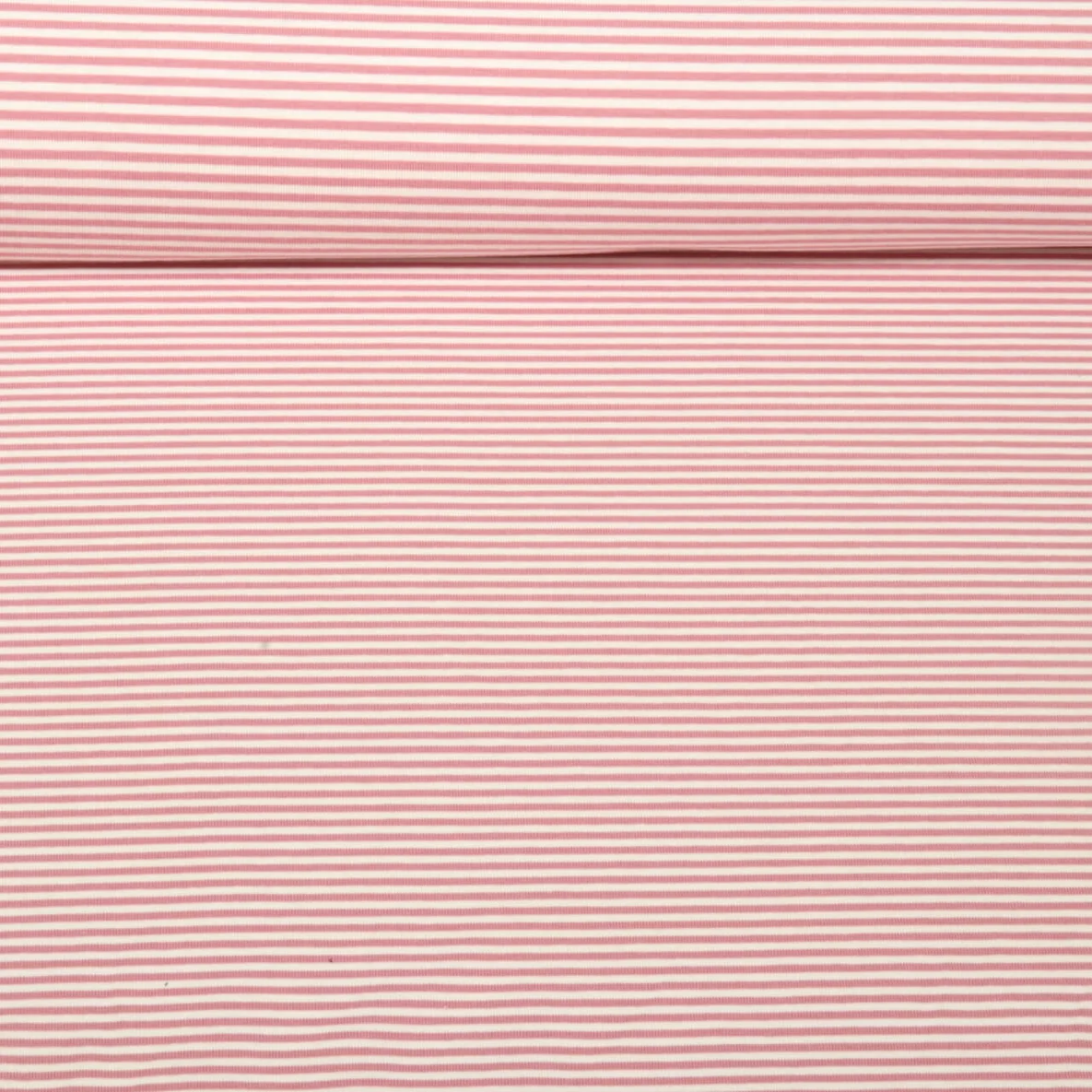 Jacquard Jersey Streifen Mini Ecru Altrosa