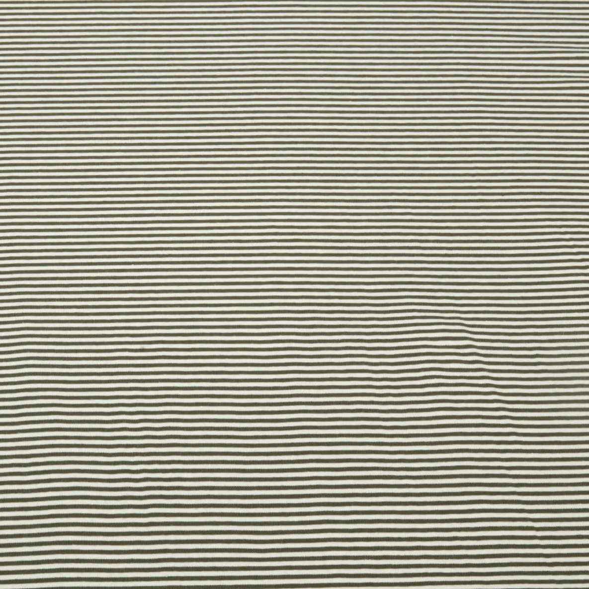 Jacquard Jersey Streifen Mini Ecru Armygrün