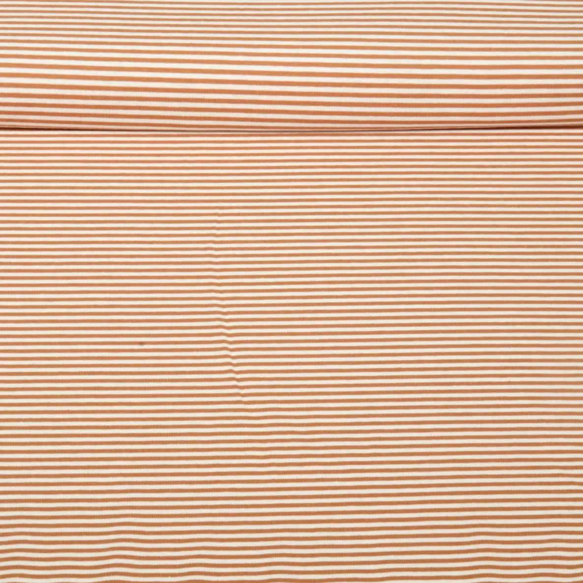Jacquard Jersey Streifen Mini Ecru Hellbraun