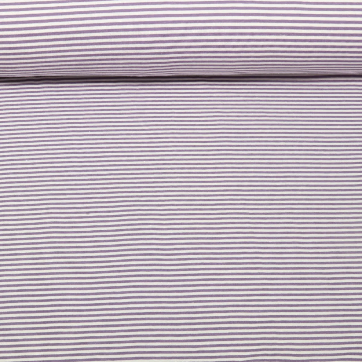 Jacquard Jersey Streifen Mini Ecru Lavendel